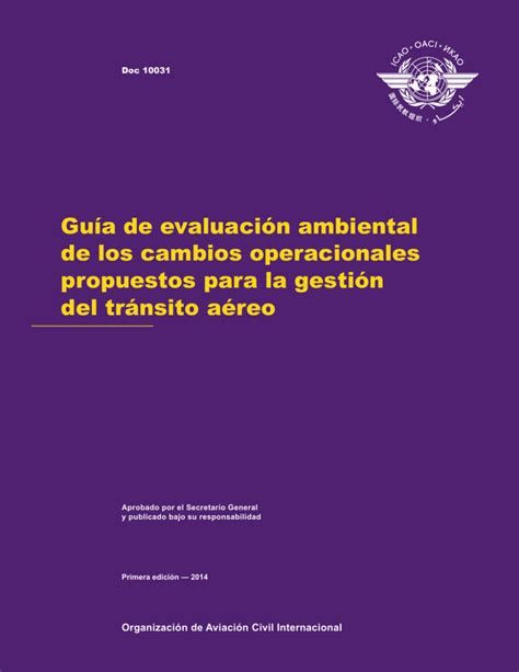 Guía de evaluación ambiental de los cambios operacionales