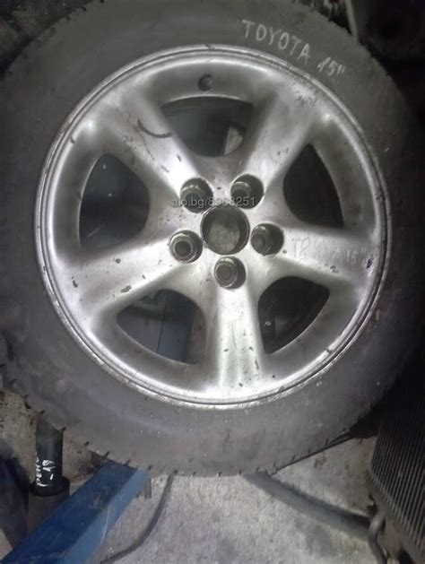 Джанта Toyota 6Jx15 4x100 ET45 цен отвор 54,1мм. цена 80 лева BMW Х3 Х5 ...
