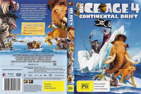 Ice Age Continental Drift Blu Ray Cover