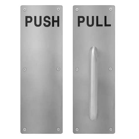 Stainless Steel Push And Pull Plates For Doors