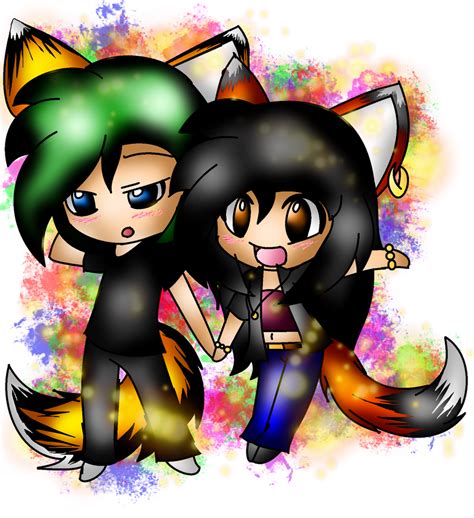 Chibi Love With Cat Tail and Ears .:/|{MEOW} by aPeacefulSin on DeviantArt