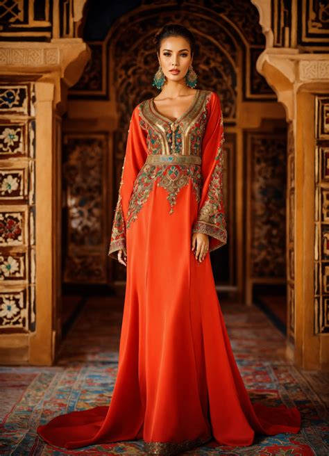 Lexica Caftan Traditionnel Morrocan Style Corset Style Dress Haute