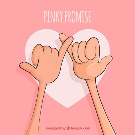 Hand drawn pinky promise concept Vector | Free Download