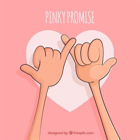 Hand Drawn Pinky Promise Concept Vector Free Download