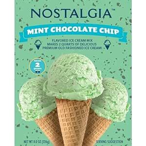 Amazon Nostalgia Ice Cream Mix 2 Packs Of Mint Chocolate Chips