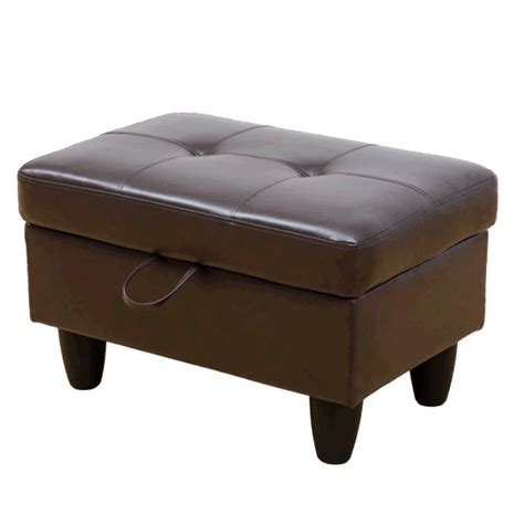 Dropship Upholstered Storage Ottoman With Legs Tough Wood Frame Modern