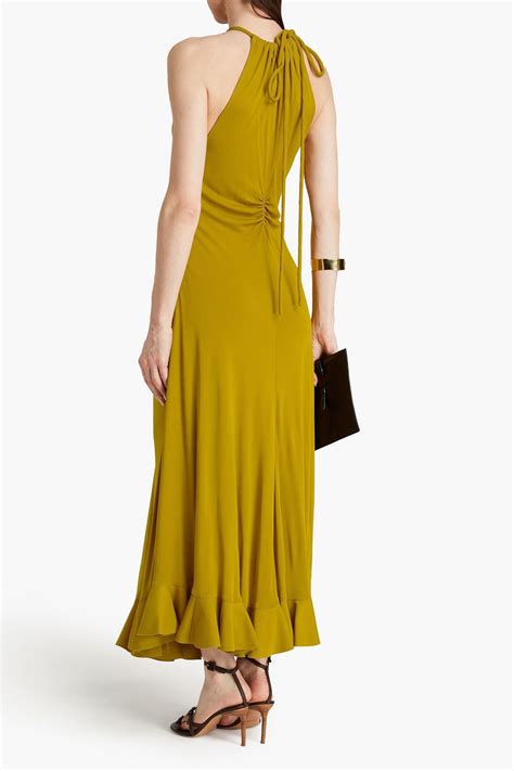 Proenza Schouler Cutout Ruched Jersey Maxi Dress The Outnet