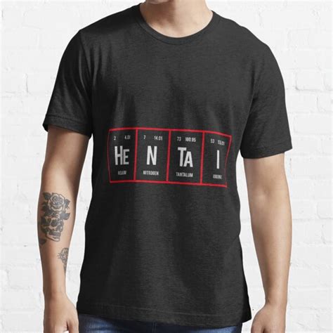 Camiseta Hentai Tabla Periódica de los Elementos Clásico de kineslabreea Redbubble