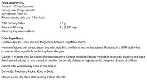 American Ginseng Mg Phyto Life