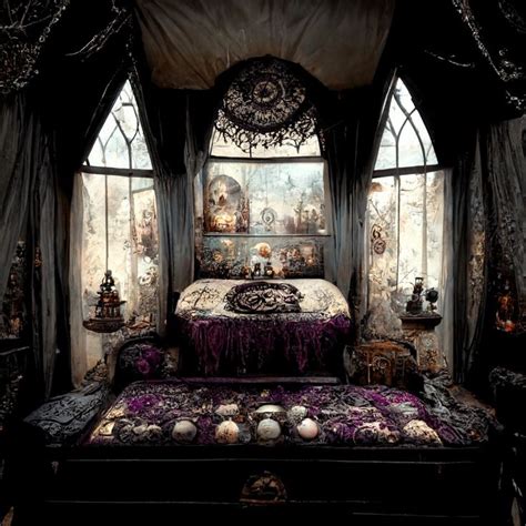 Gothic Boho Bedroom Fit For A Elvan Witch Dark Home Decor Gothic