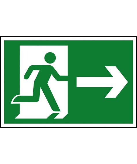 Running Man Right Safety Sign