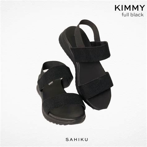 Jual SAHIKU Kimmy Full Black Sepatu Sandal Wanita Sepatu Sndl