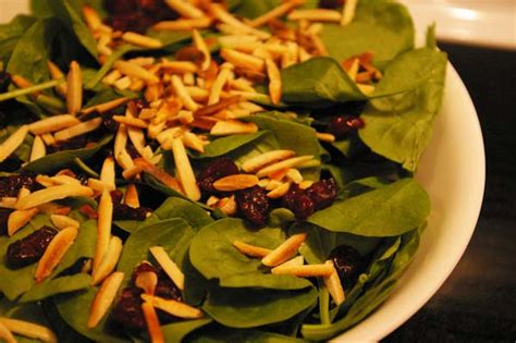 Cranberry Spinach Salad - The Gourmet Housewife