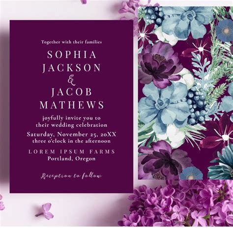 Watercolor Floral Wedding Invitations And Templates Zazzle