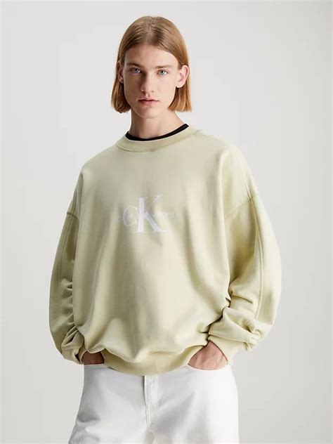 Oversized Monogram Sweatshirt Calvin Klein® J30j325426lfu