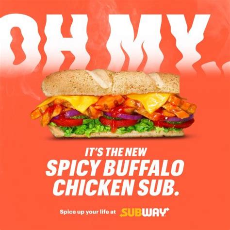 20 May 2021 Onward Subway Spicy Buffalo Chicken Sub Promotion Sg