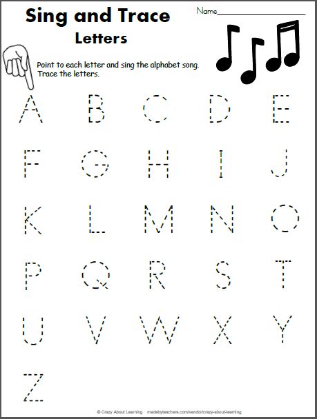 Sing and Trace the Alphabet - Made By Teachers