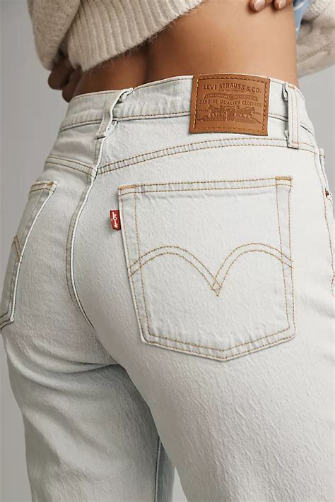 Levis Wedgie High Rise Straight Leg Ankle Jeans Anthropologie