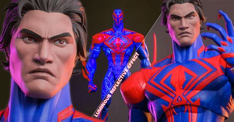 Hot Toys蜘蛛人穿越新宇宙蜘蛛人2099 1 6 比例可動人偶 戰衣特殊塗裝帶來帥氣未來感
