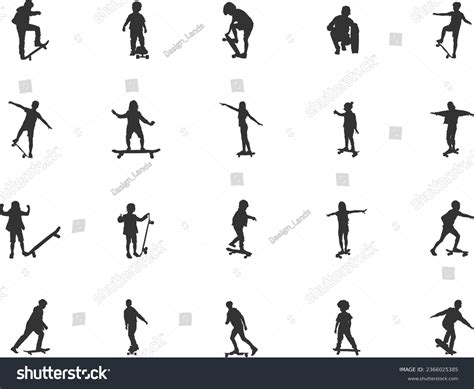 Skateboarding Silhouette Over Royalty Free Licensable Stock