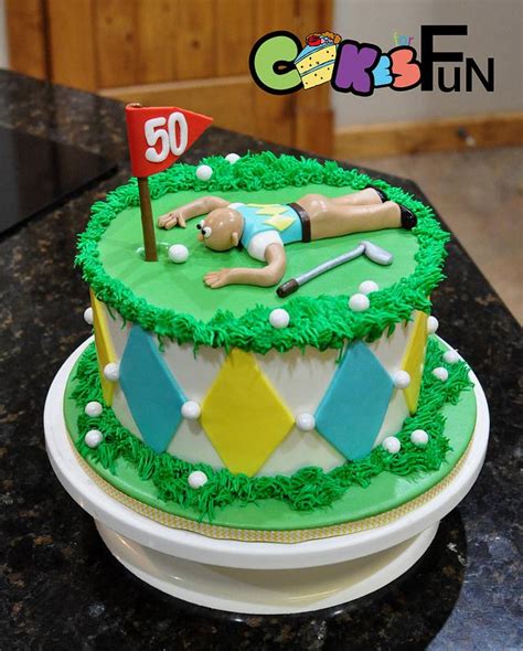 Golfers Birthday Cake Decorated Cake By Cakes For Fun Cakesdecor