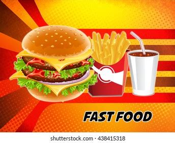 Poster Ad Fast Food Advertising Billboard Vector De Stock Libre De