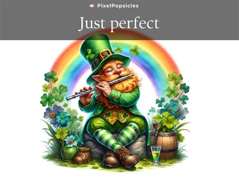 12 St Patrick Gnomes Clipart Illustration Watercolor PNG Set Saint ...