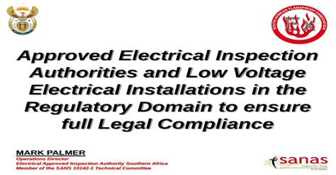 Pdf Approved Electrical Inspection Authorities And Low Approved Electrical Inspection