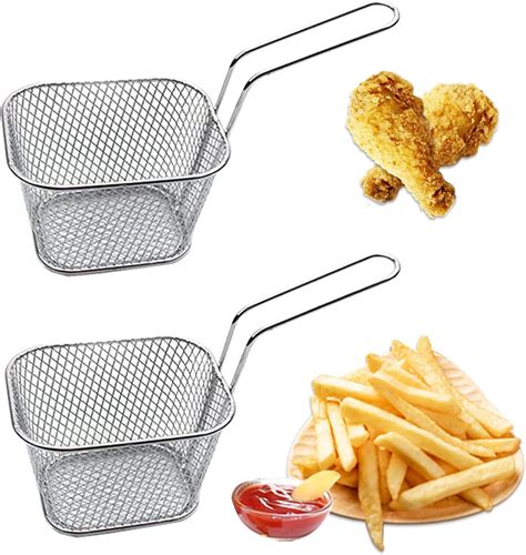 Wuupoo Frittierkorb Edelstahl Frittierk Rbe Klein Pommes K Rbchen Mini