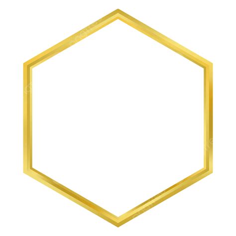 Hexagonal Gold Frame Png Picture Simple Hexagon Frame Gold Frame