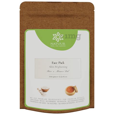 Natuur Skin Brightening Face Pack Buy Packet Of Gm Face Pack At