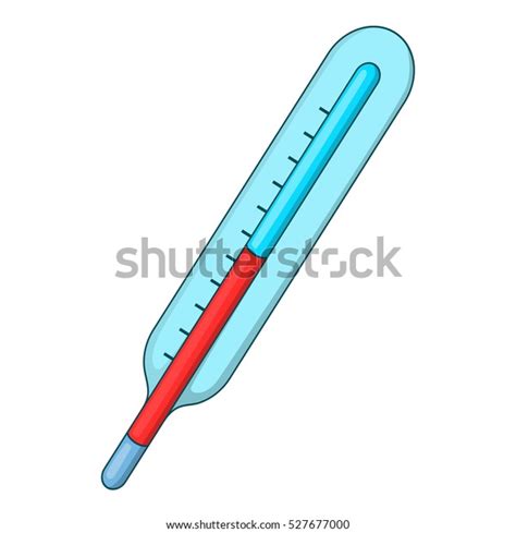 Medical Mercury Thermometer Icon Cartoon Illustration Stock Vector