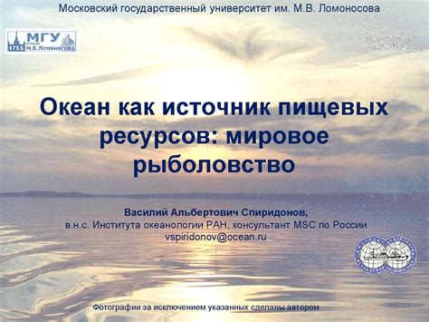 Океан как источник пищевых ресурсов: мировое рыболовство - презентация ...