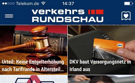 VerkehrsRundschau App Installieren Und Geschenk Erhalten