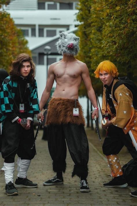 Demon slayer cosplay,Tanjiro,inosuke and zenitsu[self] : r/cosplay