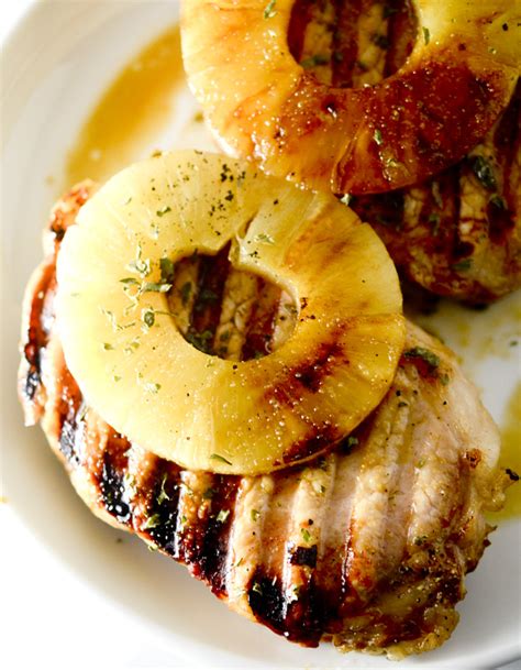 Grilled Pineapple Balsamic Pork Chops Recipe Buy Bulk Olive Oil