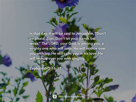 Zephaniah Daily Bible Inspirations