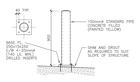 Bollard Design Structural Engineering General Discussion, 54% OFF