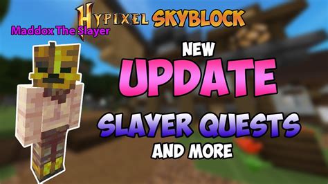 NEW UPDATE Slayer Quests Bank Upgrade And More In Hypixel Skyblock