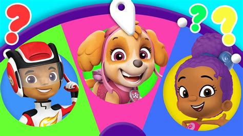 Adventures W Blaze Bubble Guppies Paw Patrol Spin The Wheel Of