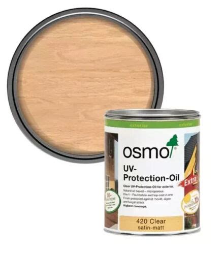 Osmo UV Protection Oil Tints Extra Clear Satin 750ml 4006850834150 EBay