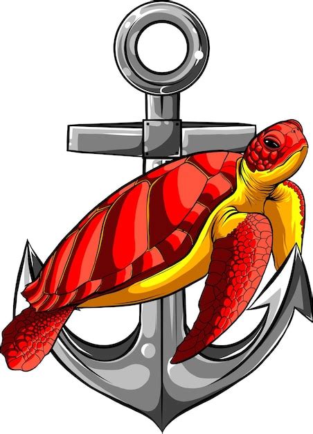 Premium Vector Vector Illustration Of Sea Turtle On White Background