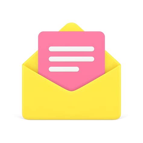 Premium Vector Electronic Mail Open Envelope With Paper Letter