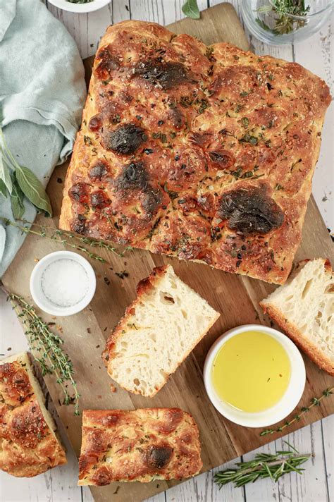 Herbed Focaccia Bread 12 Kitchens