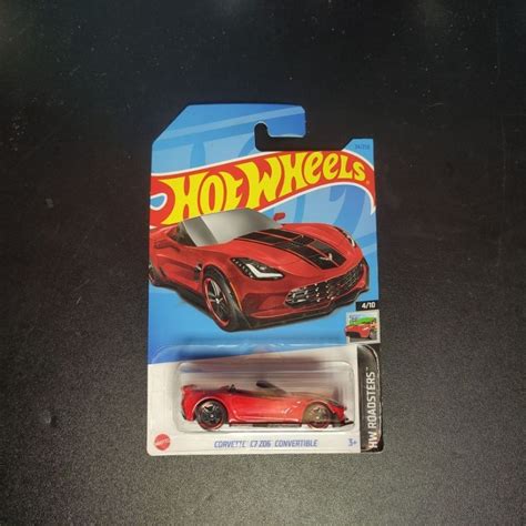 Hot Wheels Corvette C7 Z06 Convertible Shopee Malaysia