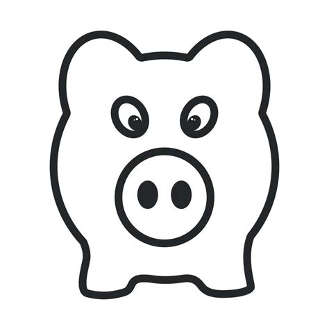 Pig Outline Vector Icon 38149518 Vector Art At Vecteezy