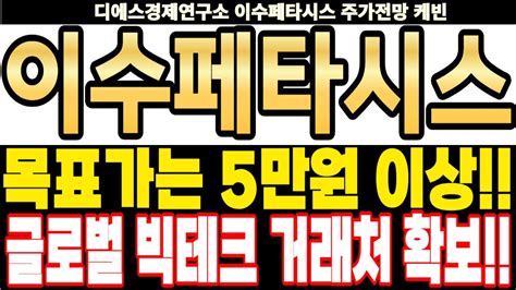 이수페타시스 주가전망] 목표가는 5만원 이상 글로벌 빅테크 거래처 확보 Feat 디에스경제연구소 케빈 Youtube