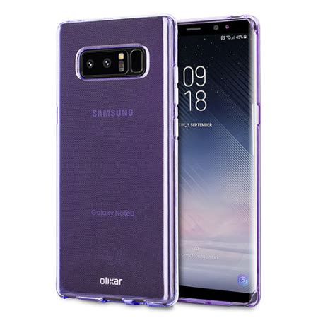 Coque Samsung Galaxy Note 8 Olixar FlexiShield Violet