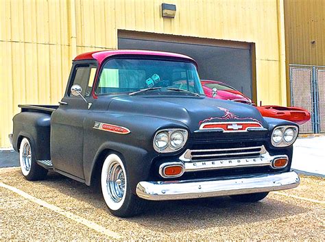 Custom 1959 Apache Chevy Pickup At Jag Shop On Hwy 290w Atx Car
