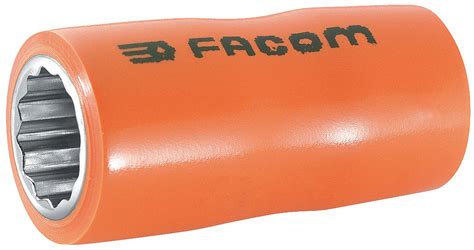 FACOM 3 8 In Drive Size 10 Mm Socket Size Insulated Socket 32H762